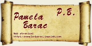 Pamela Barać vizit kartica